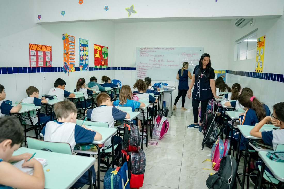 Aula do Fundamental Anos Iniciais da ENSC