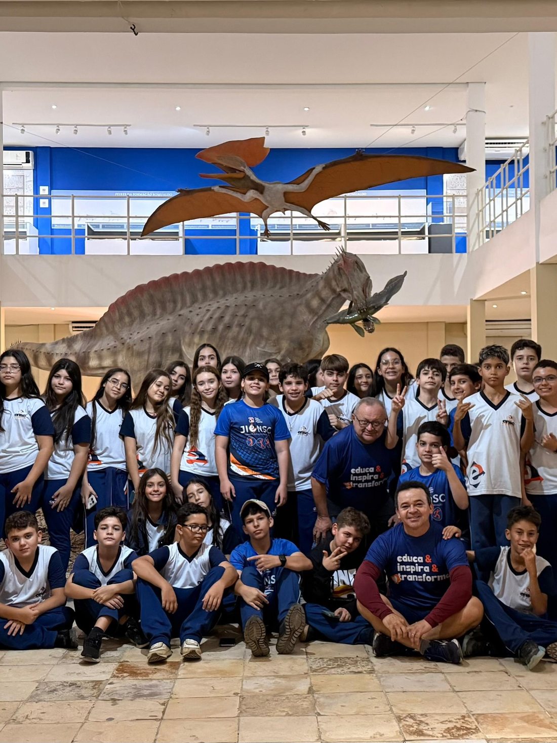 Alunos do Fundamental Anos Finais da ENSC em aula-passeio educativa