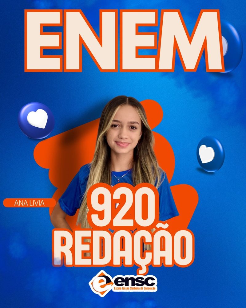 Ana Lívia - 920 pontos na redação do ENEM 2025