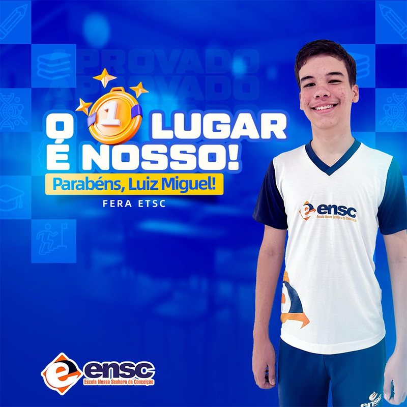 Luiz Miguel - 1º lugar na ETSC, Cajazeiras