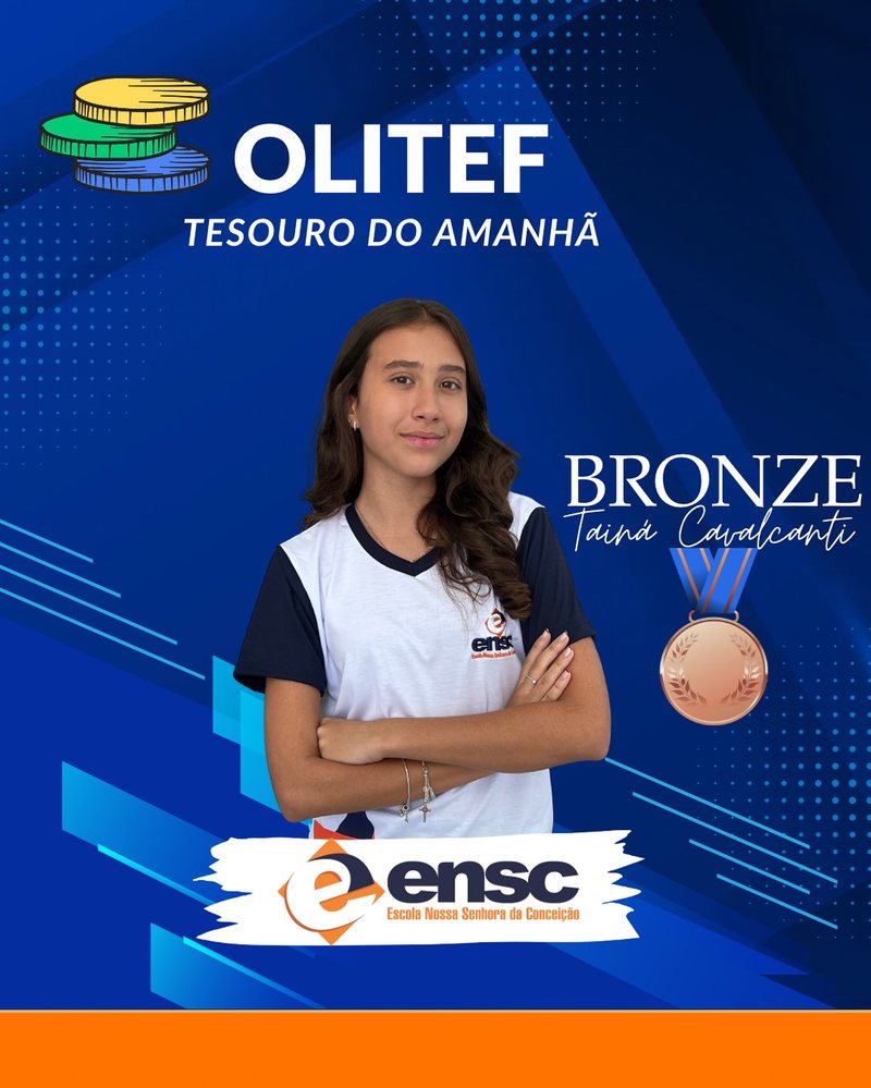 Tainá Cavalcanti - medalha de bronze na OLITEF