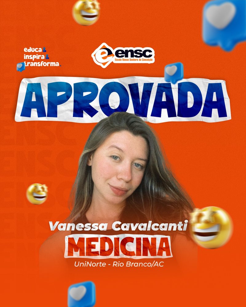 Vanessa Cavalcanti - aprovada em Medicina, UniNorte Rio Branco/AC